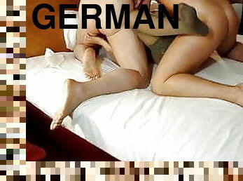 ehefrau, dilettant, erotisch-mutti, deutsch, creampie, schlucken, küssen, ehemann, gesichts, beule