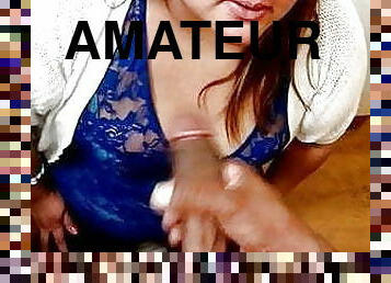 femme, amateur, fellation, maman, ejaculation, webcam, drôle, humiliation