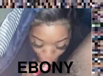 Ebony Deepthroats Morning Wood