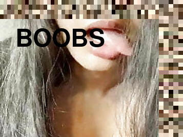 slut scope tease her boobs 