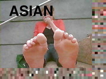 Half Asian Half White Feet Soles 