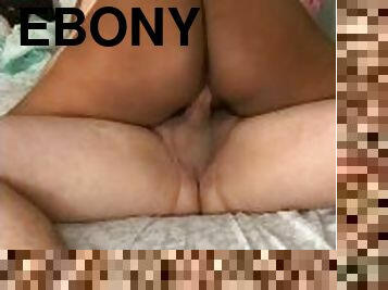 Ebony slut made me cum in her