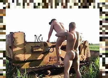 al-aire-libre, anal, mamada, gay, pareja, follando-fucking, musculada, oso