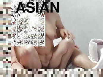 asiatisk, eldre, milf, kineser, cougar