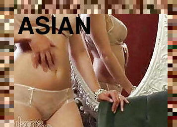 asiatiche, tettone, mutandine, biancheria-intima, belle, bikini, brunette, nylon, reggiseni