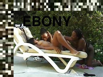 Ebony Chicks Are Doing Each Others Pussies With Dildos