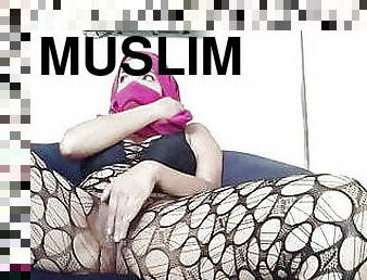 Muslim Arab Hijab Mom Masturbates Creamy Pussy And Big Tits