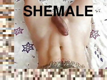 Nude Shemale Cum On Bed