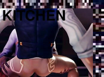 Valorant Phoenix and Chamber kitchen sex part 2