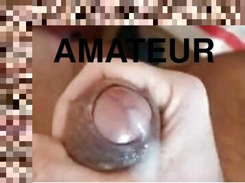 amatør, handjob, cum, alene