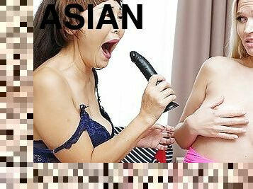 asiático, extremo, mayor, orgasmo, maduro, lesbiana, adolescente, juguete, mamá, besando