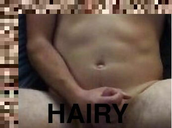 Hot ripped tattoo guy cums on himself with prostate vibrator in ass