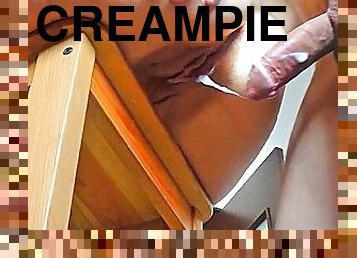 røv, fisse-pussy, amatør, udløsning, milf, hjemmelavet, creampie, synsvinkel, sperm, blond