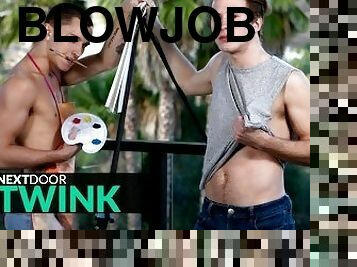 blowjob-seks-dengan-mengisap-penis, penis-besar, remaja, homo, deepthroat-penis-masuk-ke-tenggorokan, berotot, homoseks, erotis, realitas, penis