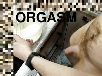 mastubasi, orgasme, amatir, cumshot-keluarnya-sperma, penis-besar, handjob-seks-dengan-tangan-wanita-pada-penis-laki-laki, permainan-jari, dapur, sperma-sperm, penis