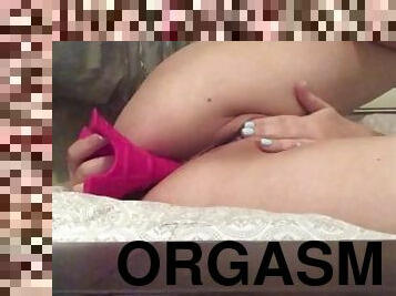 culo, masturbación, orgasmo, amateur, anal, chorro-de-corrida, juguete, paja, regordeta, regordeta-chubby