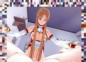 Sword Art Online futa Asuna Taker POV sex in her room