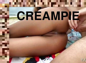 Mixed Filipina Teen Creampied at Public Beach! Met on Tinder!