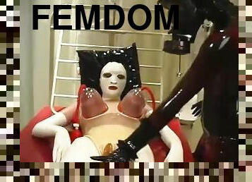 tettone, lesbiche, schiave, feticci, latex, donne-dominanti, dominazione-femminile, maschere, gomma