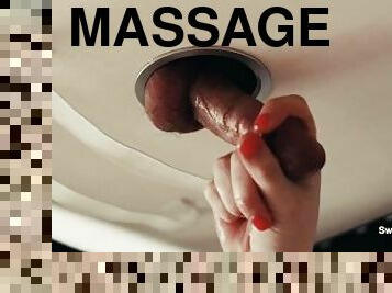 amatør, udløsning, spiller, massage, gloryhole, sperm, hvid, pik