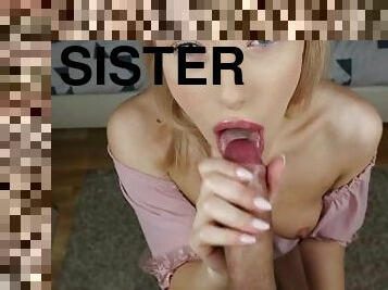 My Lovely stepsister This was her first blowjob!