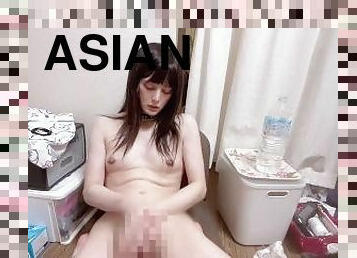 asiatisk, udløsning, japans, ladyboy, kær, smuk