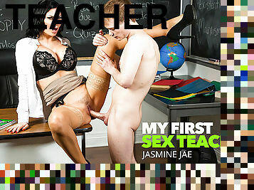 Miss Miller (Jasmine) gets her pussy pounded in class - myfirstsexteacher