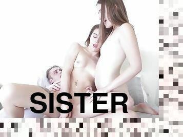 Lonely teen girl Changing her sexy stepdads sister