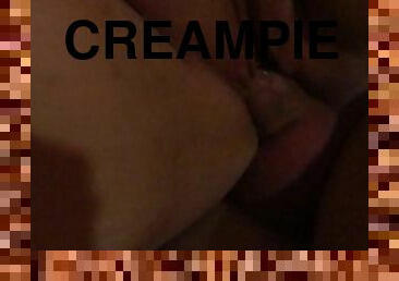 CLOSE UP PUSSY CREAMPIE ( I REALLY LOVE TO GET MILK ON MY WET PUSSY )