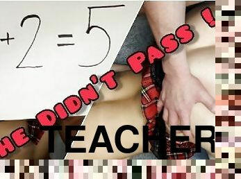 Schoolgirl Didn't Pass An Exam. She Gets A Private Lesson With Dirty Teacher.