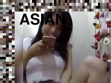 asiatisk, fitta-pussy, sugande