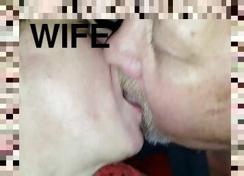 Wife blows Friend Cum Kiss Cuck