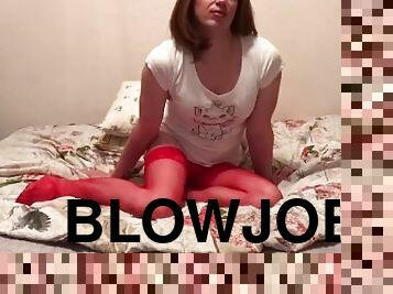 Tgirl blowjob dildo
