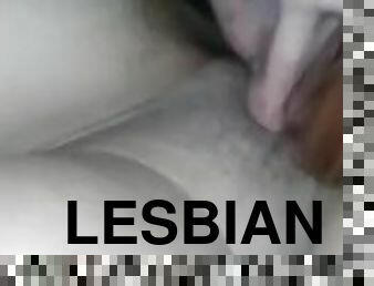Lesbian strap on scissoring