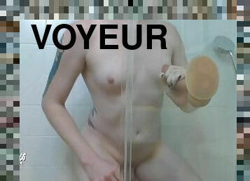 baignade, masturbation, anal, cam, espion, voyeur, gode, bout-a-bout, douche, attrapée