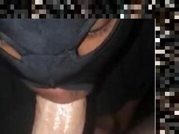 DL Straight Dominican loves his Slutty TS throat (OLD VIDEO)