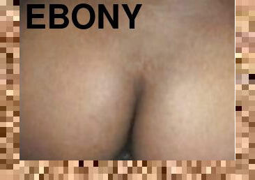 big booty ebony gets wet from backshots