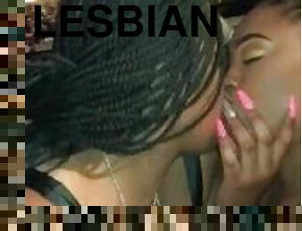 Lesbians kissing