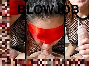 besar-huge, blowjob-seks-dengan-mengisap-penis, deepthroat-penis-masuk-ke-tenggorokan, menelan, kotor, nakal, fetish-benda-yang-dapat-meningkatkan-gairah-sex, menyumbat, basah, mata-tertutup