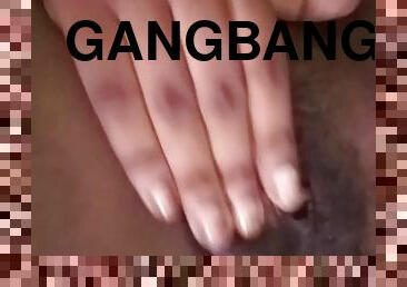 onani, pussy, amatør, gangbang, creampie, alene, våt, pikk