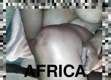 Thot in Texas - African Grandma Giant Bubble Booty Creamy Fucking Squirting Different Angles