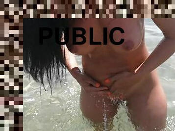 nudist, in-afara, pisandu-se, public, amatori, muie, milf, camera, plaja, voyeur