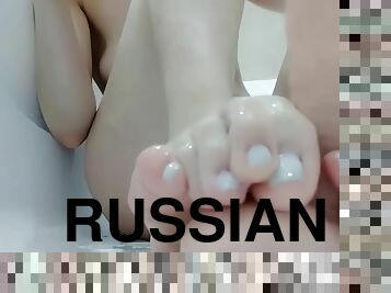 Gives You A Handjob And Footjob (russian Speaks)