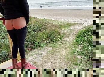 mastubasi, umum, amatir, blowjob-seks-dengan-mengisap-penis, jenis-pornografi-milf, ibu, pasangan, pantai, berambut-pirang, ibu-mother