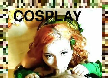 Melody J Cosplays Poison Ivy BJ