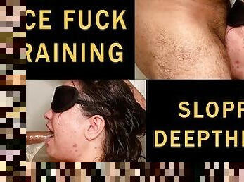 Face Fuck Training - I'm Getting Better At Deepthroat!! - Cumshot 4k 60FPS - TittyFuckAdventure