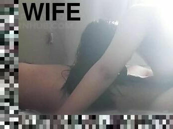 asian, menipu, berambut, syahwat, alat-kelamin-wanita, isteri, milfs, merangkap, keluarga, fetish