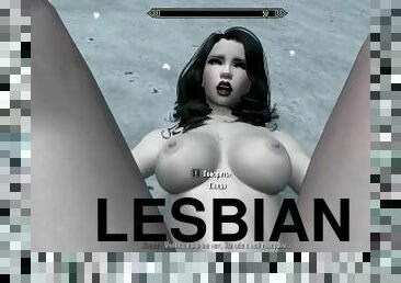 Lesbian sex in the snow in Skyrim Full version