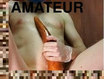 extrem, gigantisk, amatör, anal, gay, dildo, ensam