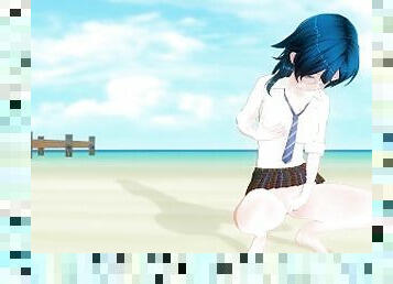 masturbarsi, orgasmi, scolare, amatoriali, giovanissime, spiaggia, anime, manga, innocenti, 3d